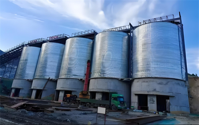 日照螺旋卷板仓施工现场